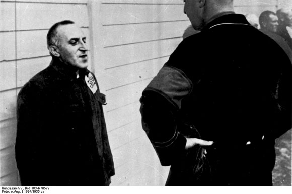 Carl von Ossietzky als Häftling im Konzentrationslager (ca. 1934)